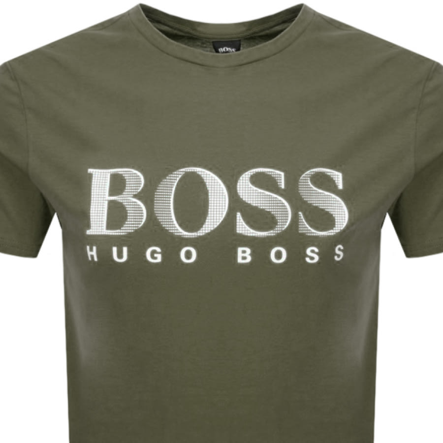 Alternative Image for ProductBOSS HUGO BOSS UV Protection Logo T Shirt Khaki2